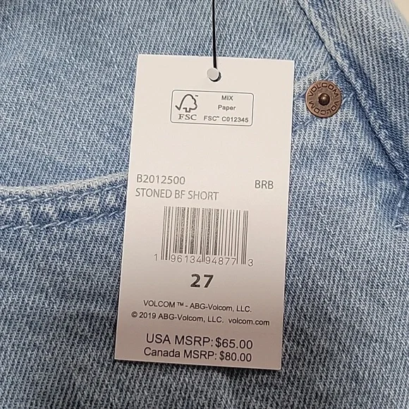 Volcom High Rise Boyfriend Short - Picture 4 of 4